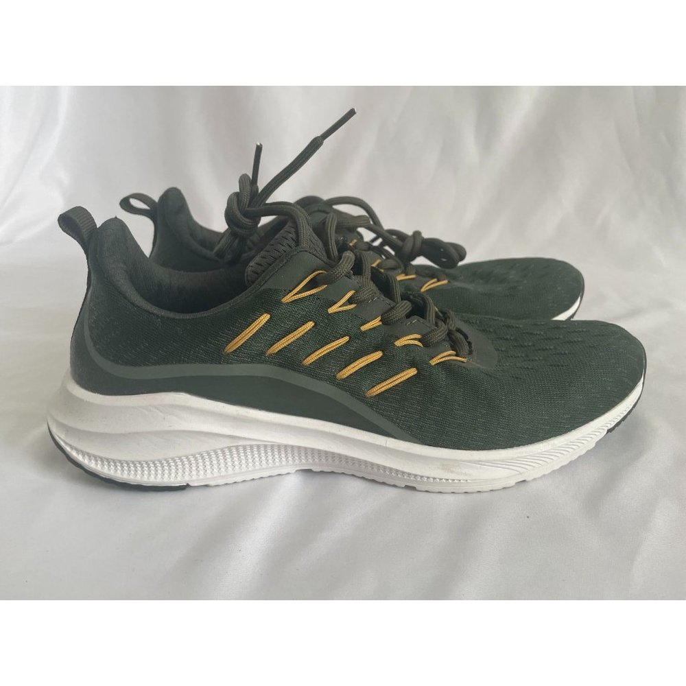 Primark Size 7 Men's Athletic Sneakers-Green, Yellow, White